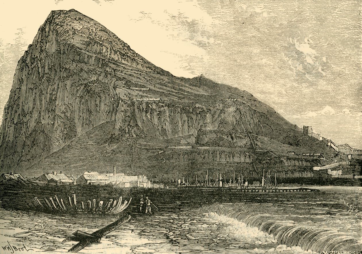 Skała Gibraltarska, 1890. autorstwa Unbekannt