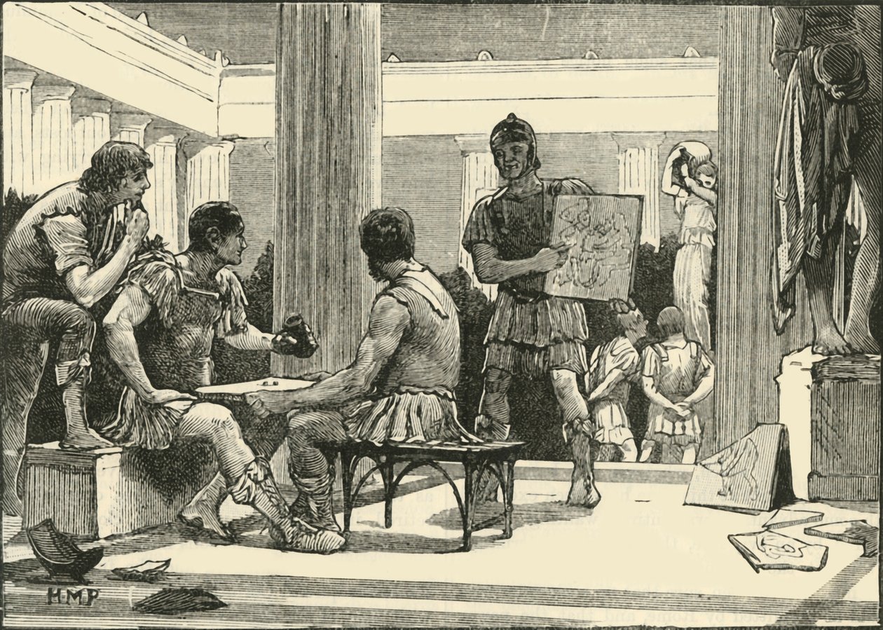 Rzymianie w Koryncie, 1890. autorstwa Unbekannt