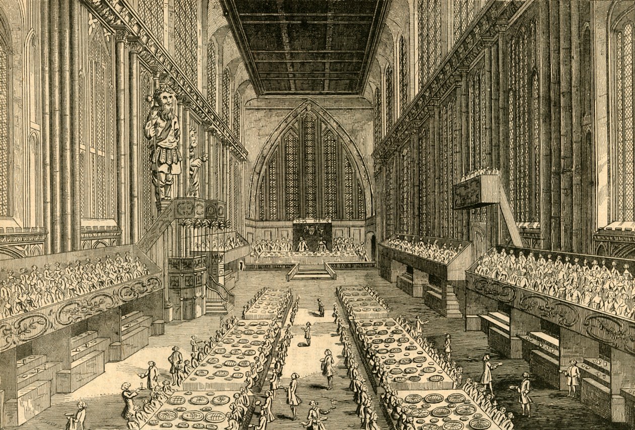 Królewski Bankiet w Guildhall, 1761, 1897. autorstwa Unbekannt