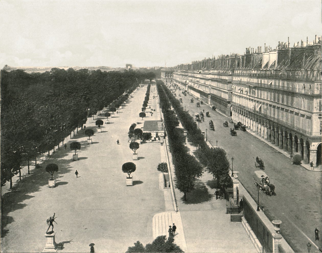 Rue de Rivoli, Paryż, Francja, 1895. autorstwa Unbekannt