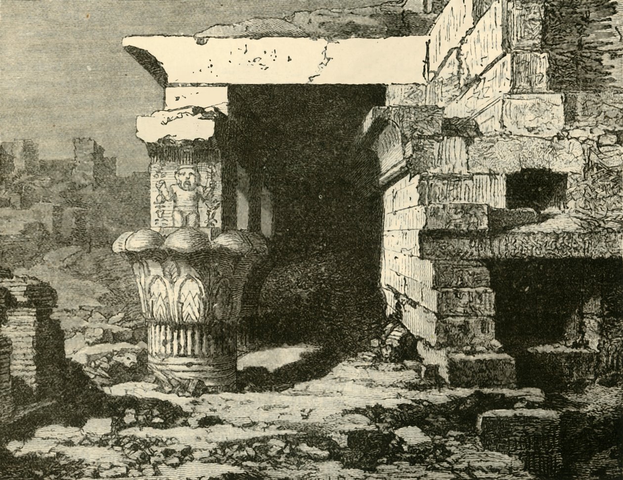 Ruiny w Denderah, 1890. autorstwa Unbekannt
