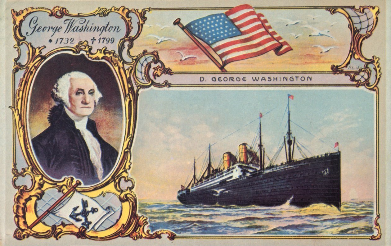 SS George Washington, ok. 1910. autorstwa Unbekannt