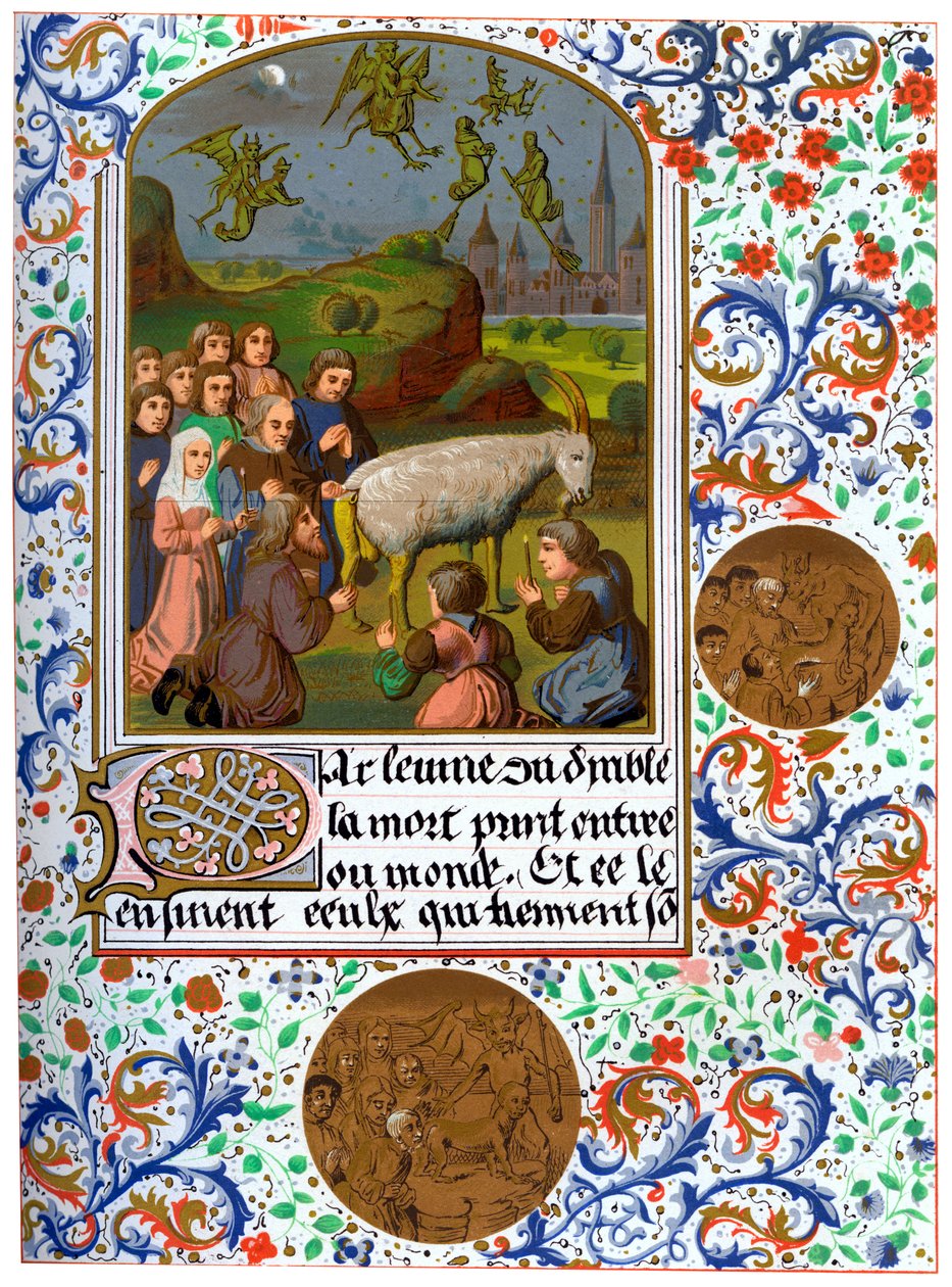 Szabat w Vaudois we Francji, ok. XIII w. 1849 r. autorstwa Unbekannt