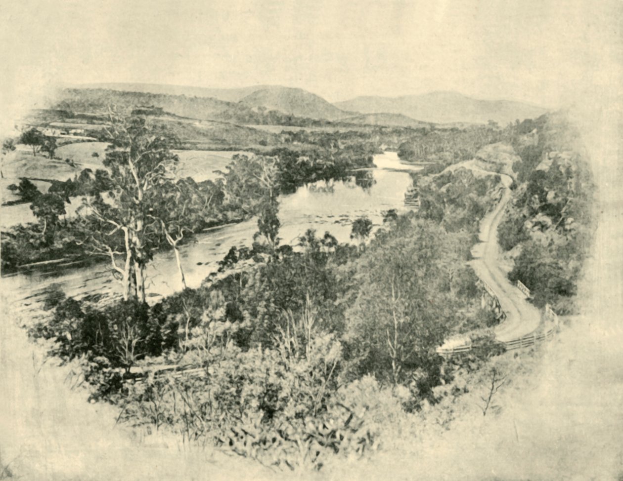 Droga do stawów łososiowych, 1901. autorstwa Unbekannt