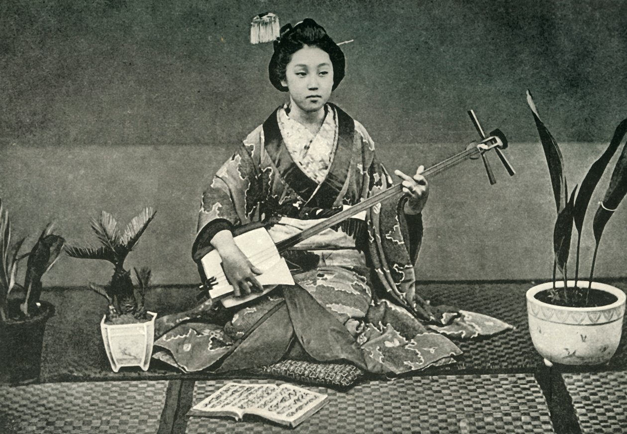 „Samisen”, 1891. autorstwa Unbekannt