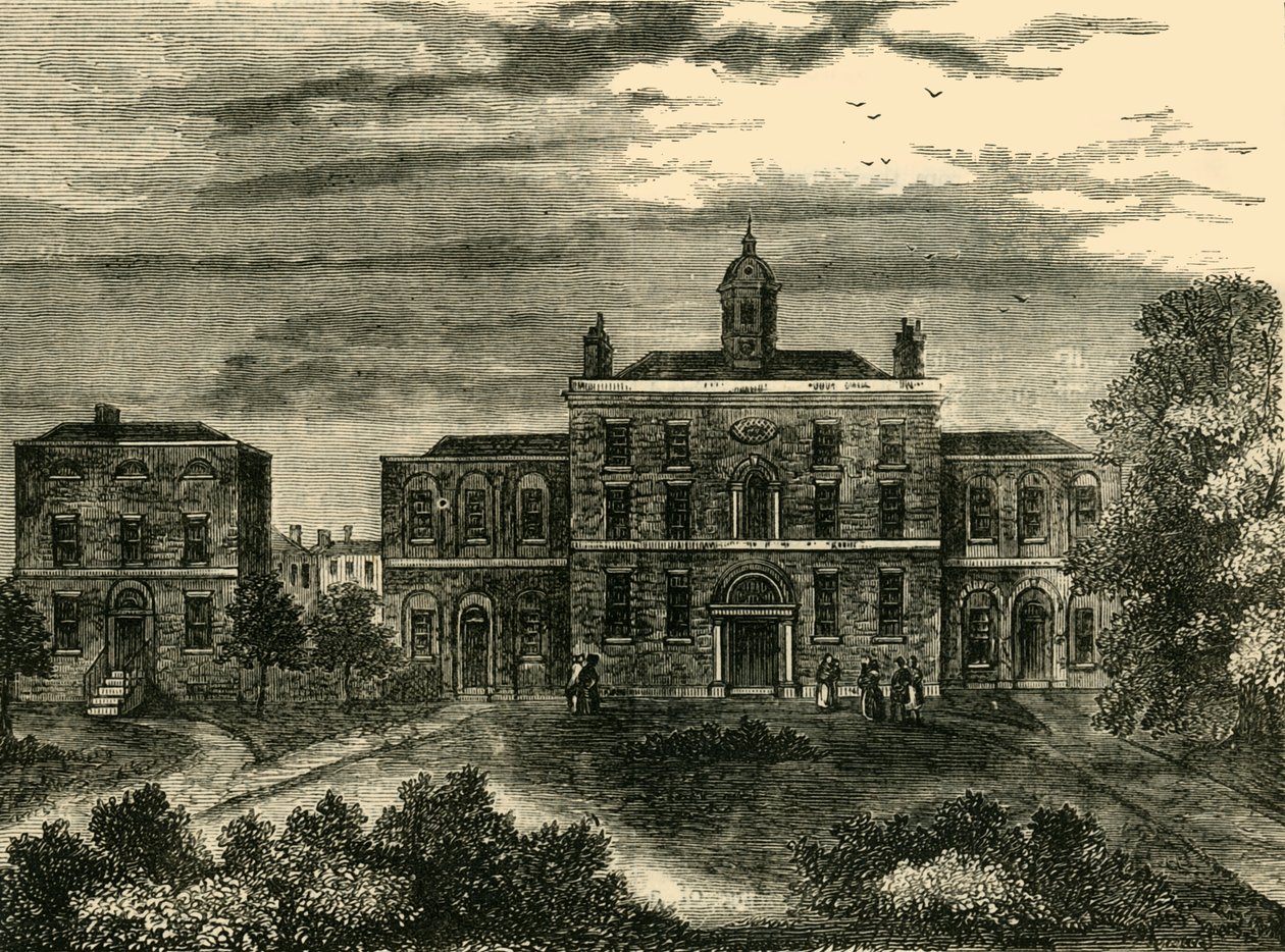 Szpital dla ospy, Kings Cross, 1800, c1876. autorstwa Unbekannt