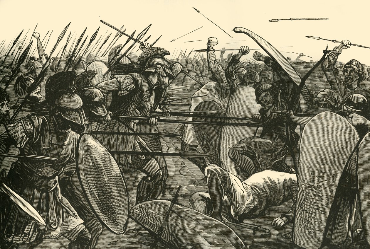 Spartanie na Plataea, 1890. autorstwa Unbekannt