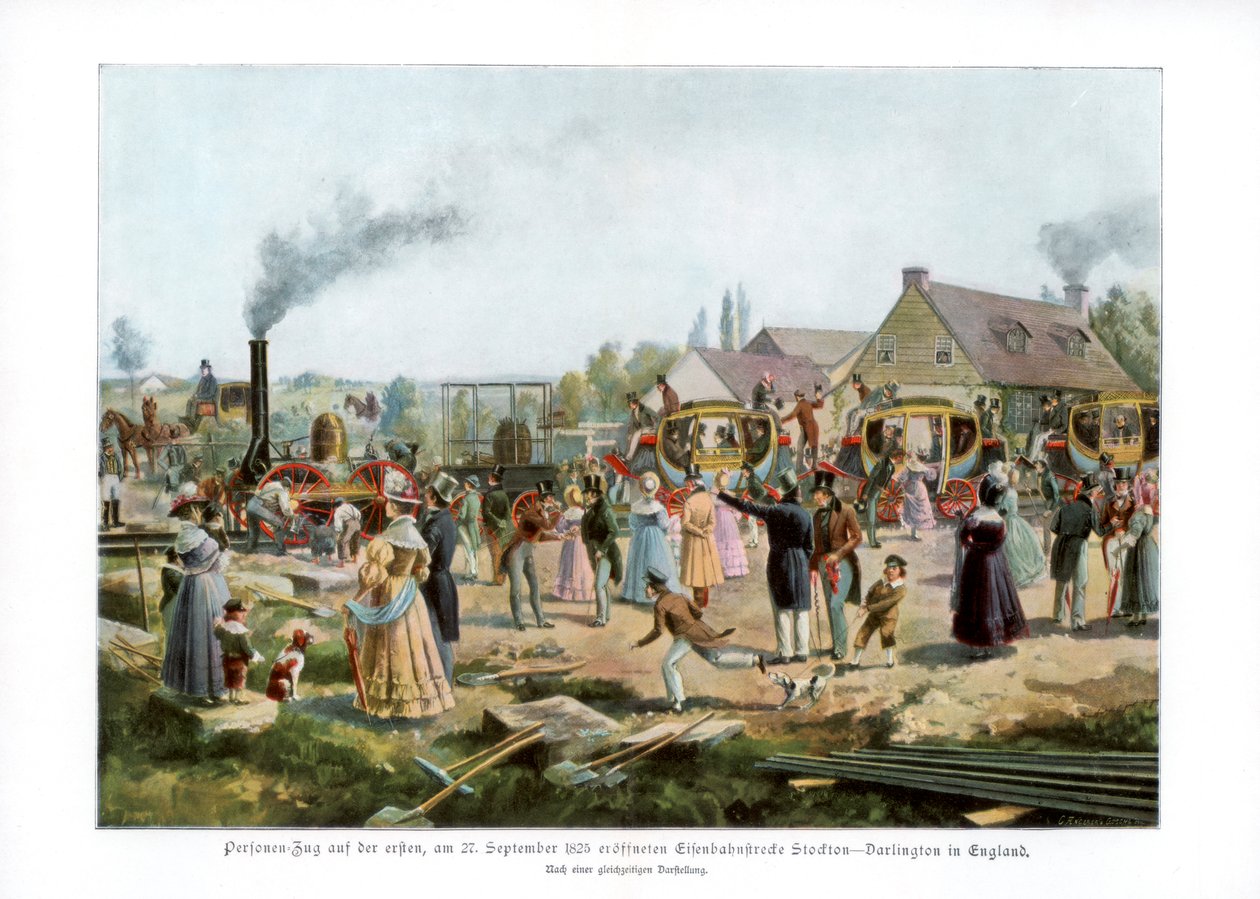 Kolej Stockton & Darlington, 1825 1900 autorstwa Unbekannt