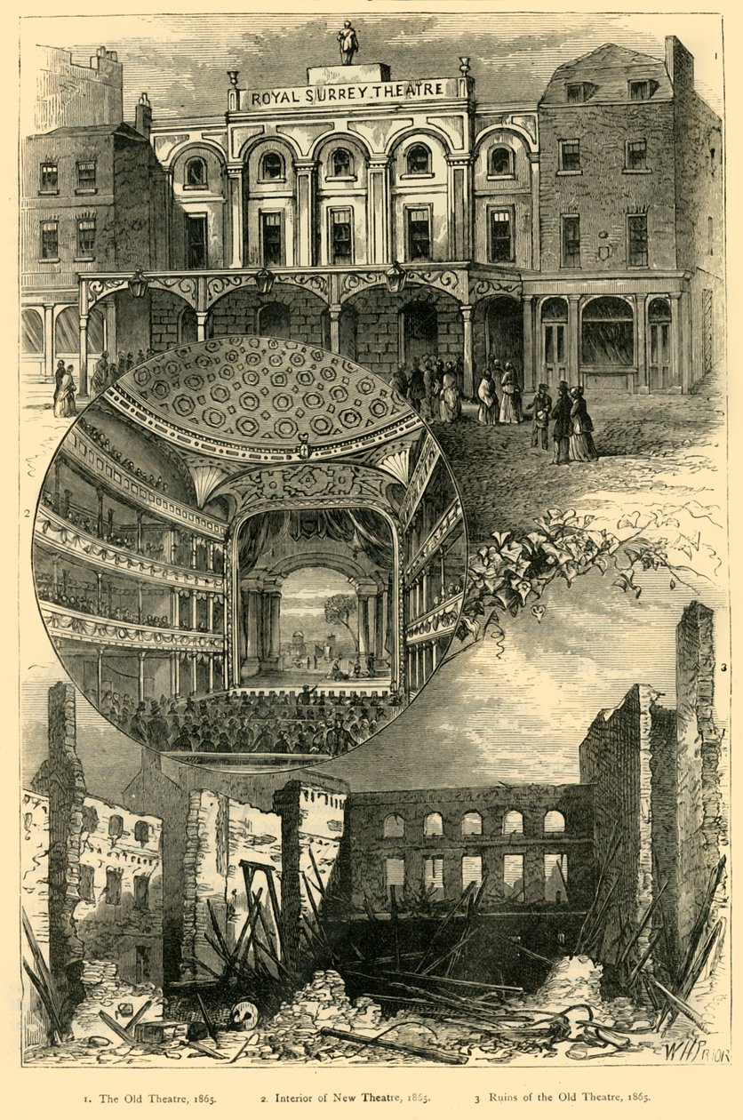Teatr Surrey, ok. 1878 r. autorstwa Unbekannt