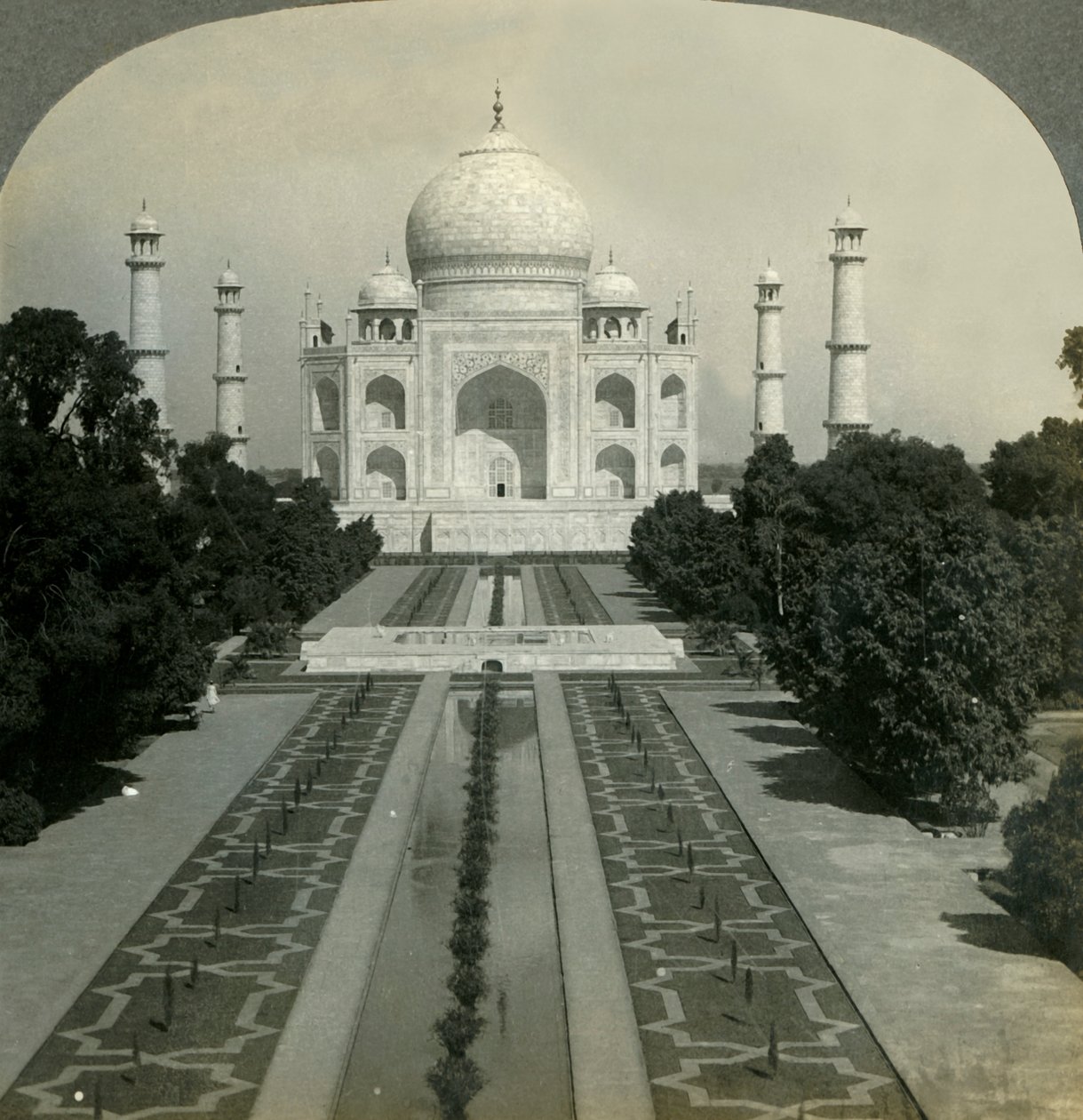 Taj Mahal, Agra, Indie, 1902. autorstwa Unbekannt