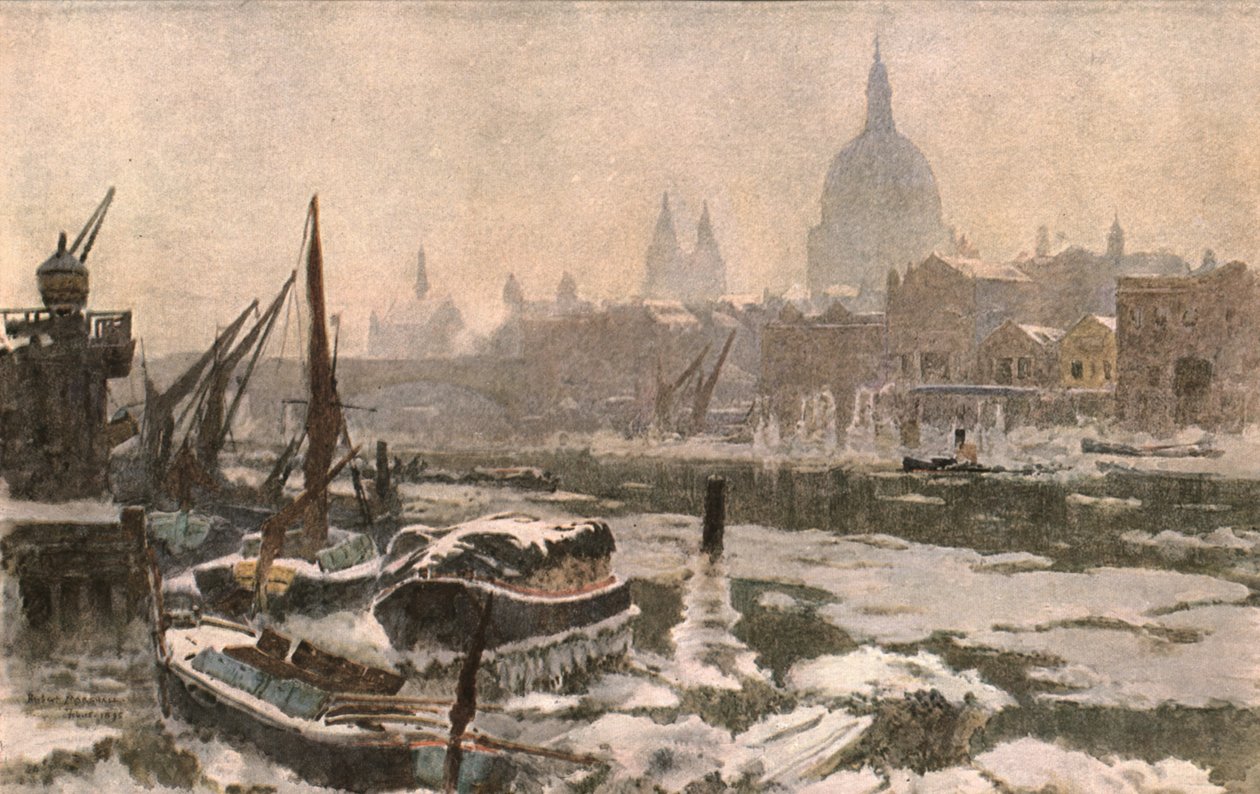 Tamiza: ciężka zima, ok. 1900. autorstwa Unbekannt