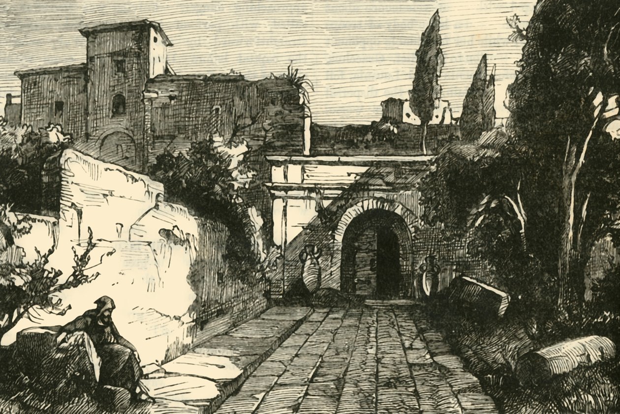 Grób Scypionów w Rzymie, 1890. autorstwa Unbekannt