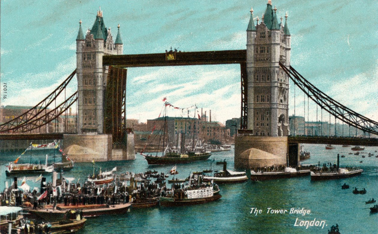 Tower Bridge, Londyn, ok. 1910 r. autorstwa Unbekannt