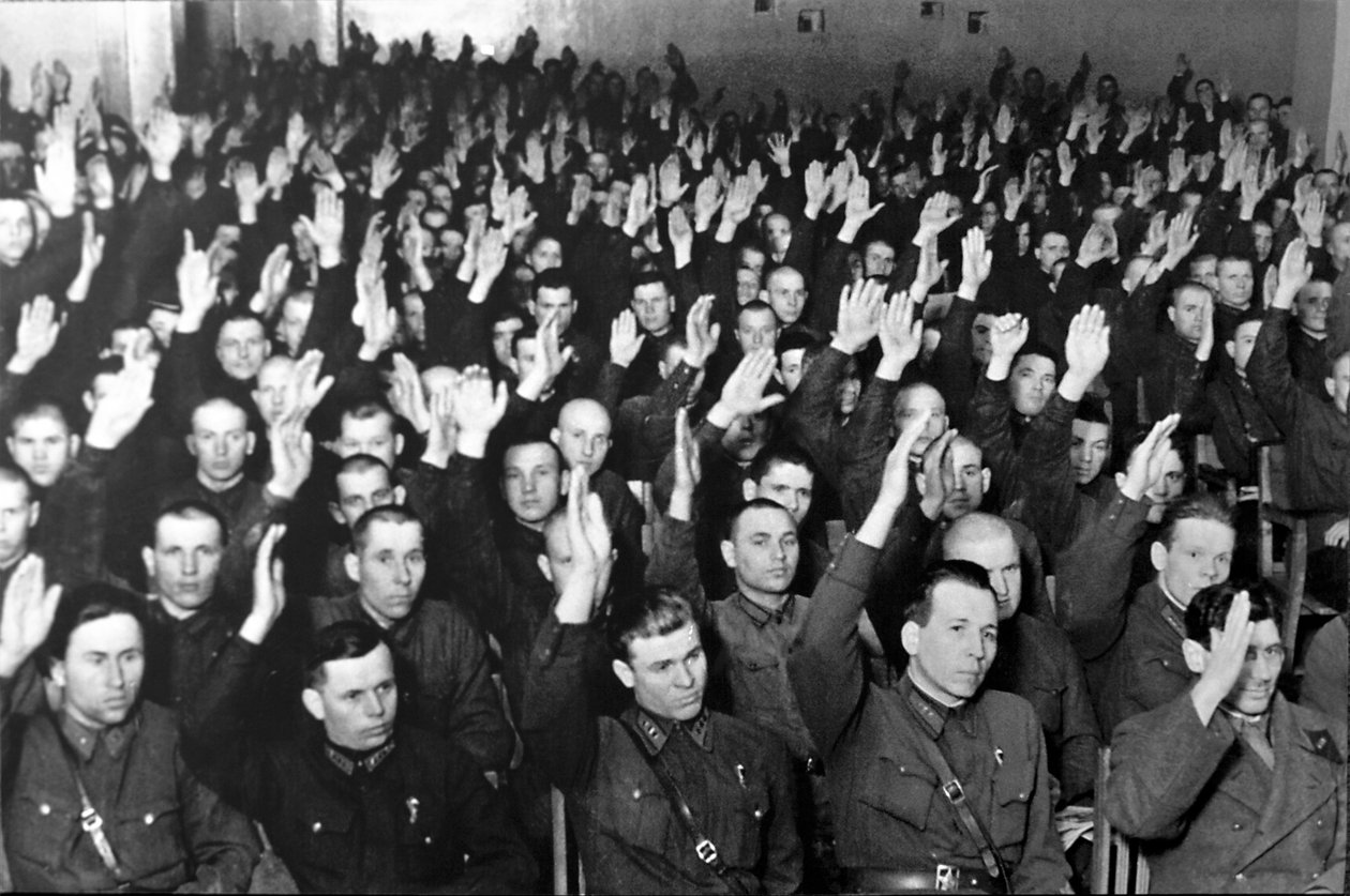 Proces Dwudziestu Jeden, Moskwa, ZSRR, 1938. autorstwa Unbekannt