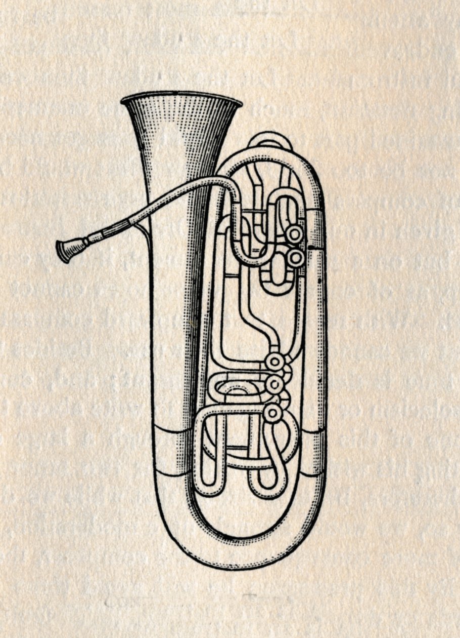 Tuba - Kontrabasowa tuba, 1895. autorstwa Unbekannt