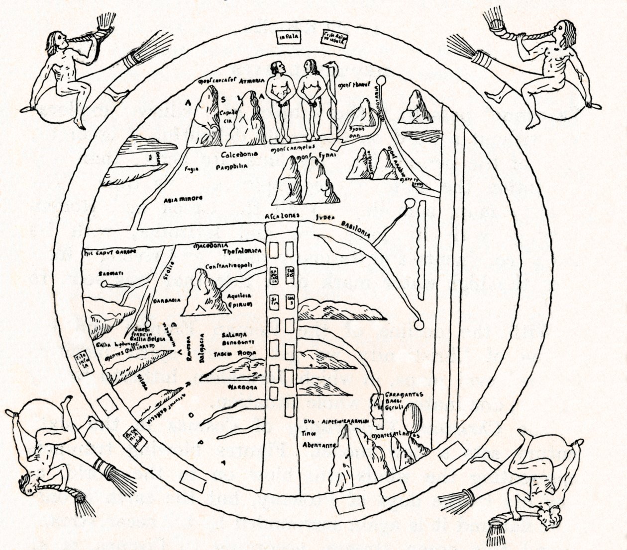 Mapa Turynu, VIII wiek, 1912 autorstwa Unbekannt