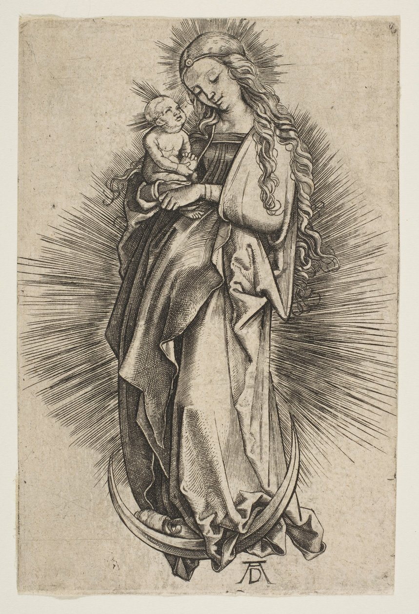 The Virgin on the Crescent copy.n.d. autorstwa Unbekannt
