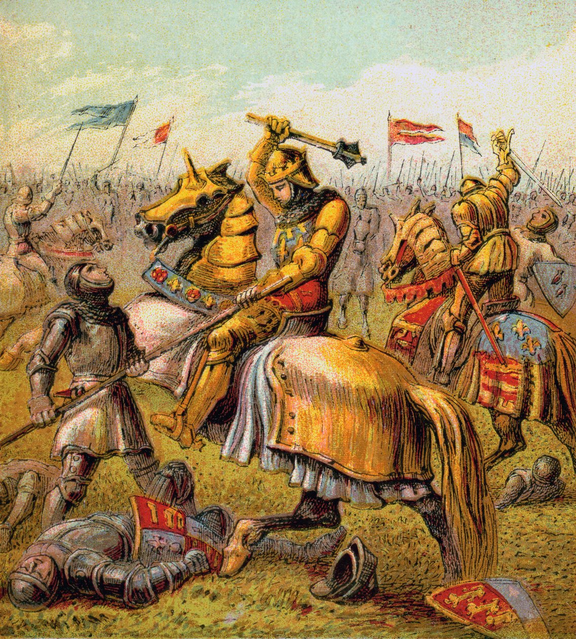 Wojna Róż, 1455-1485, c1850 autorstwa Unbekannt