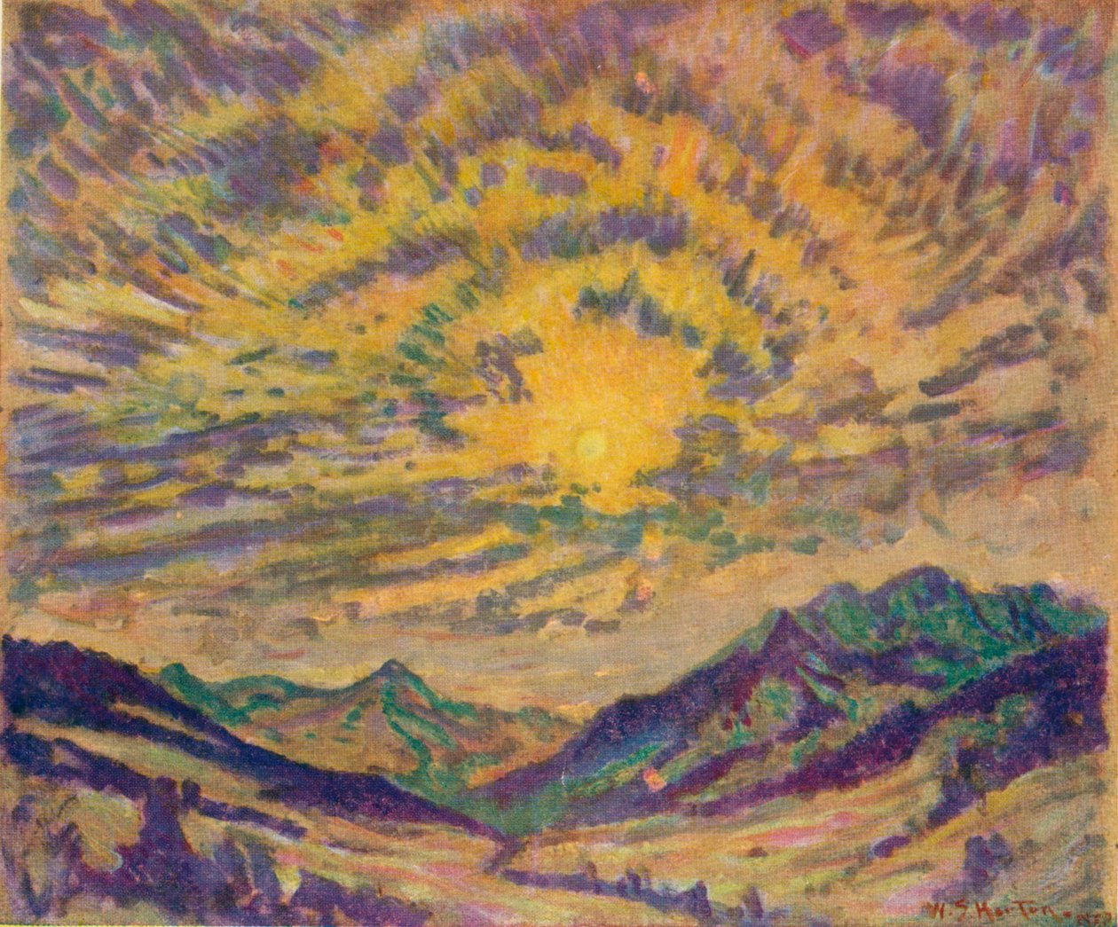 Zimowe słońce, ok. 1885-1925, 1925 r. autorstwa Unbekannt