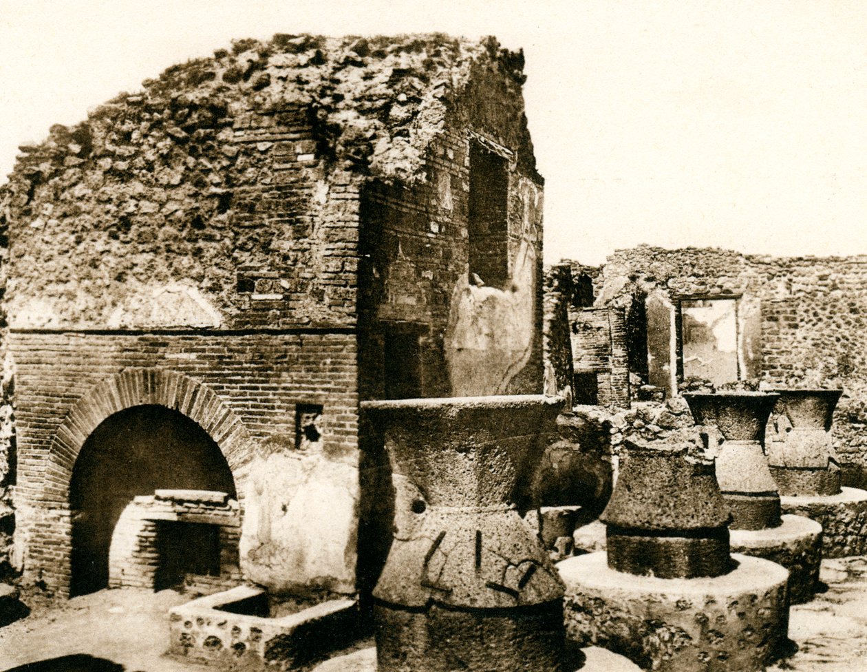 Piekarnia i młyn, Pompeje, Włochy, ok. 1900 autorstwa Unbekannt