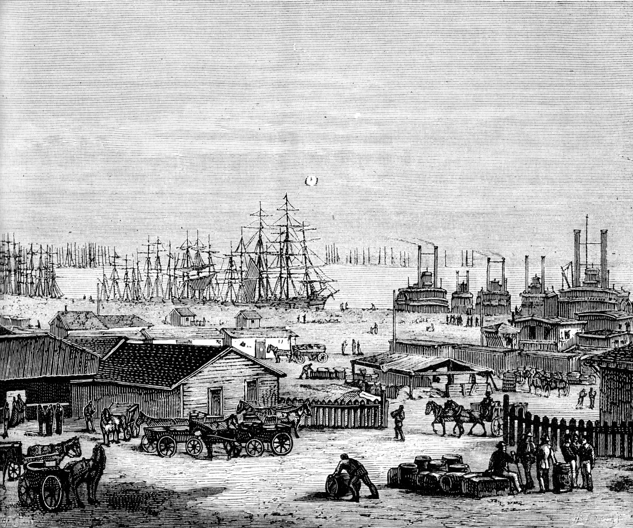 Brzegi Missisipi, ok. 1860 ok. 1880 autorstwa Unbekannt