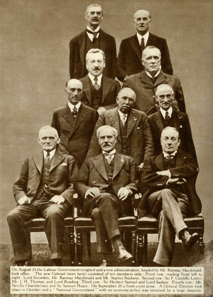 Gabinet Ramsaya MacDonalda, 1931, 1935. autorstwa Unbekannt