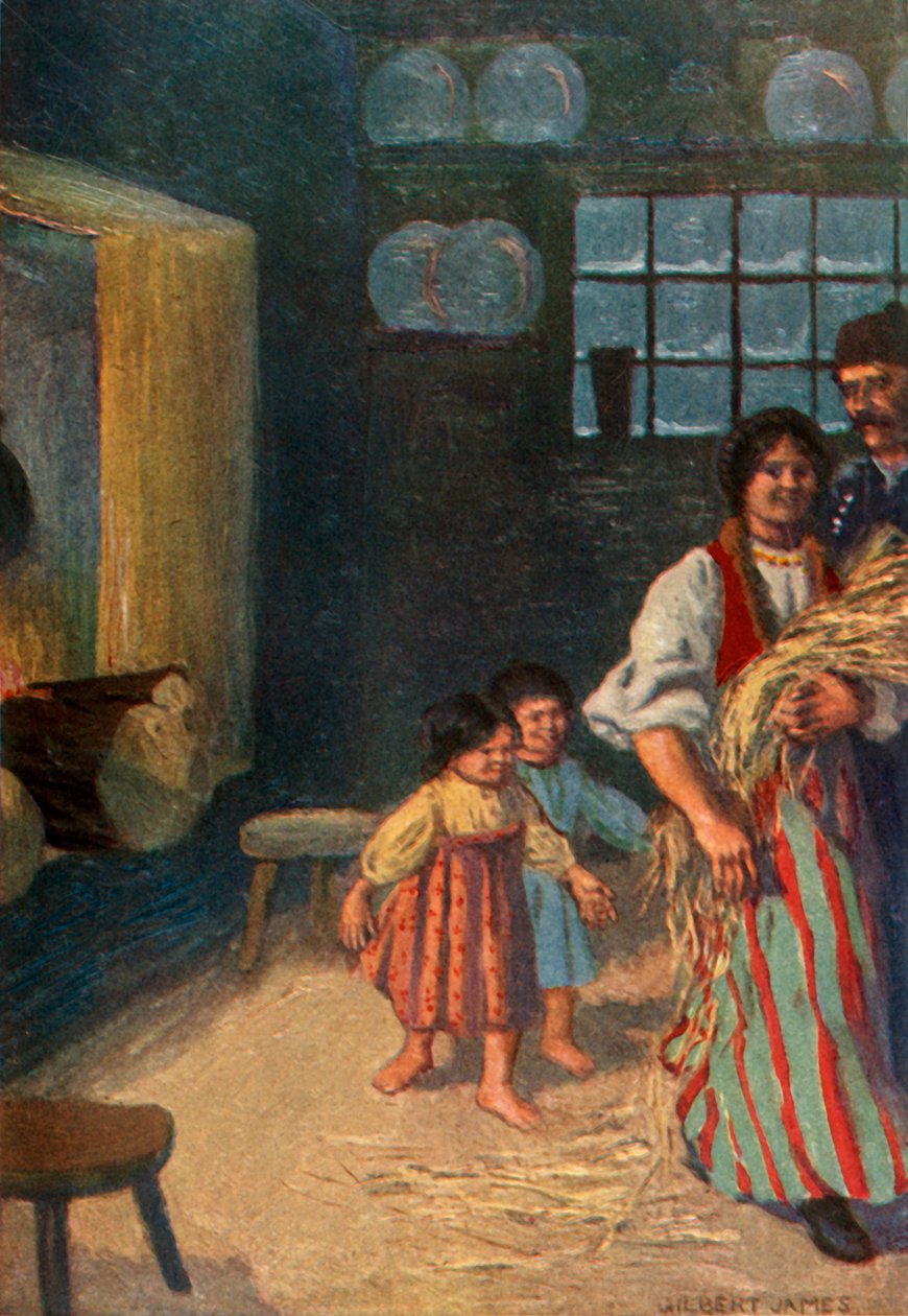 „Dzieci radośnie za nią podążają”, 1917. autorstwa Unbekannt