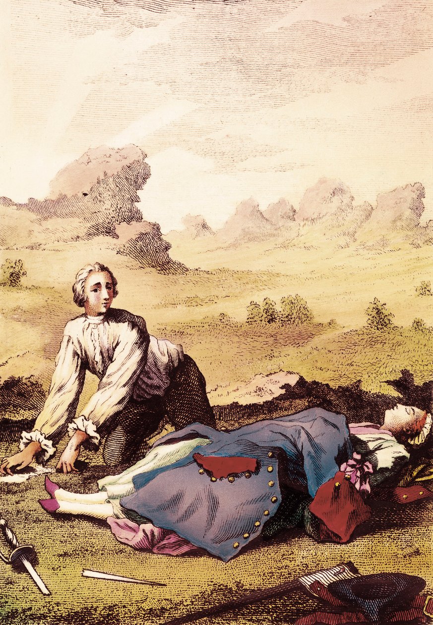 Pustynia Luizjany. Ilustracja autorstwa Unbekannt