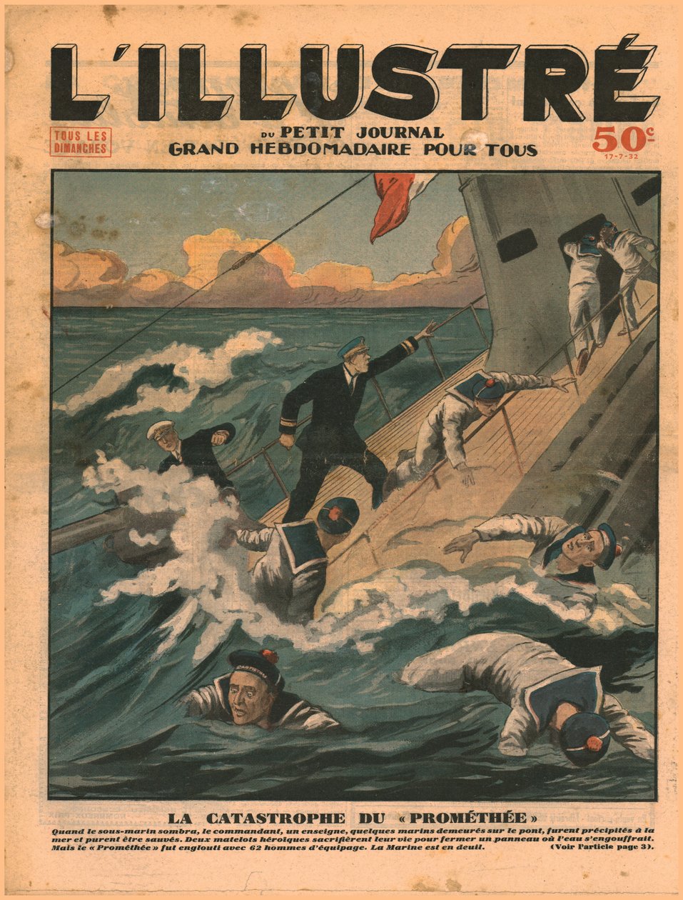 Katastrofa Prométhée, 1932. autorstwa Unbekannt