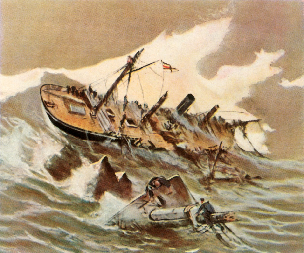 Rozbity okręt wojenny Iltis, 1896, 1936. autorstwa Unbekannt