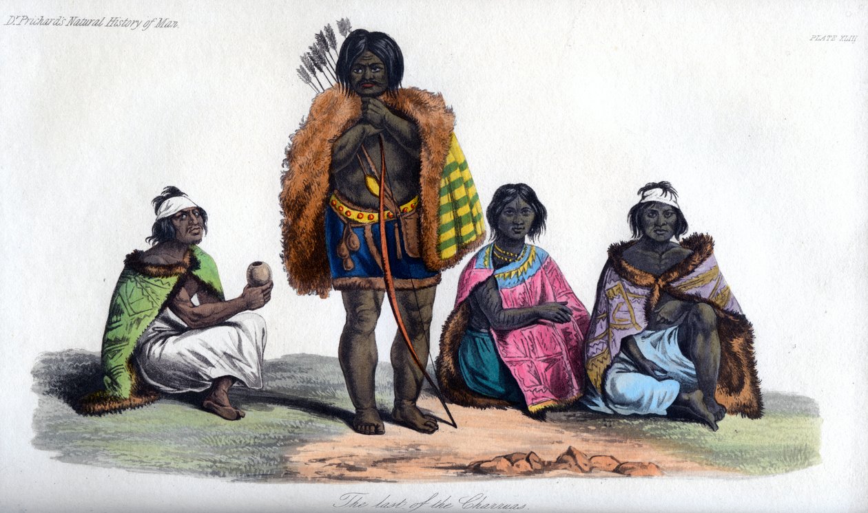 Ostatni z Charrua, 1848 autorstwa Unbekannt