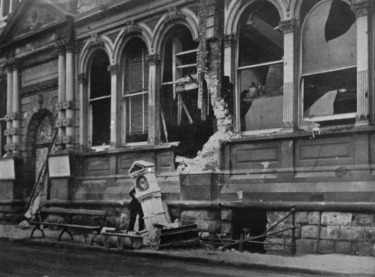 Nalot marynarki wojennej na wschodnie wybrzeże, 1914 r. autorstwa Unbekannt