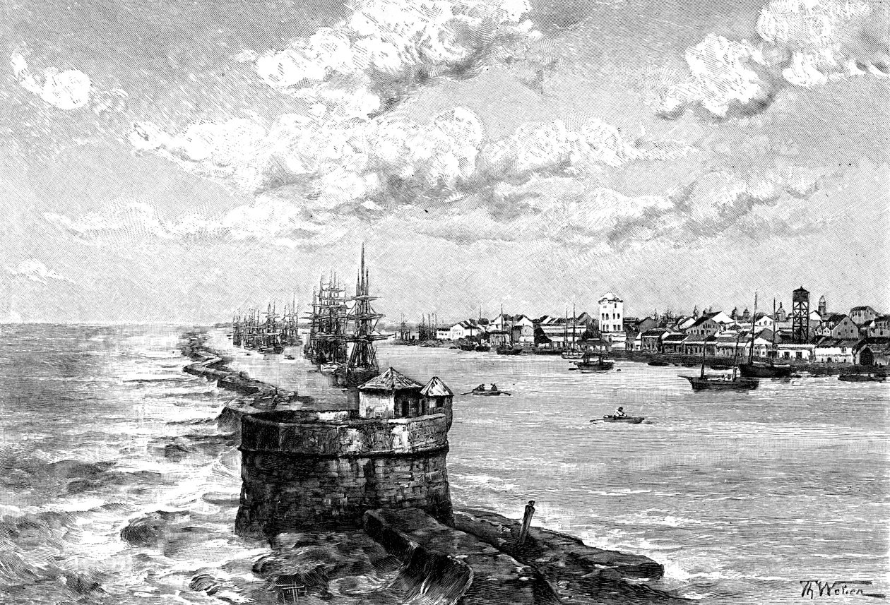 Port Recife, Brazylia, 1895 autorstwa Unbekannt