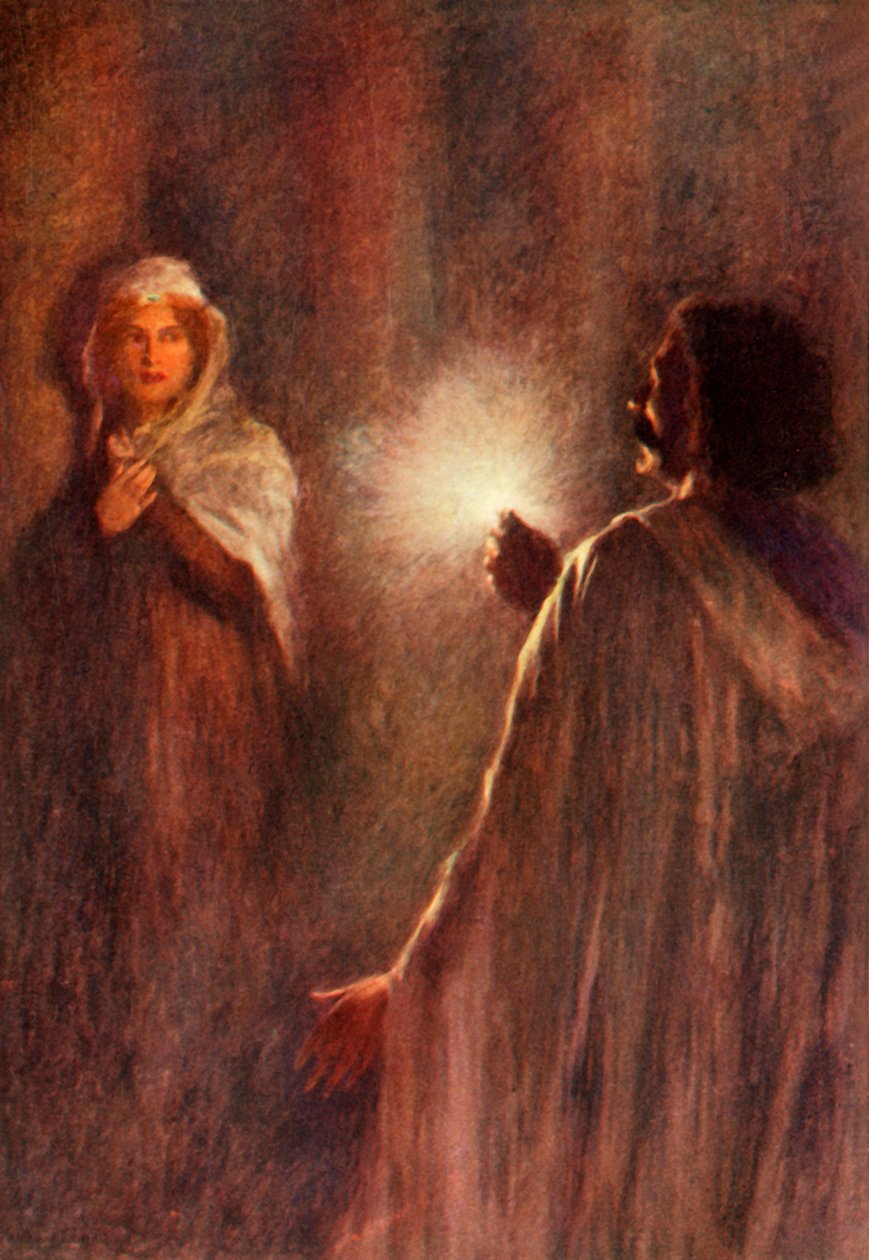 „Promienie oświetliły dziewicę”, 1917. autorstwa Unbekannt