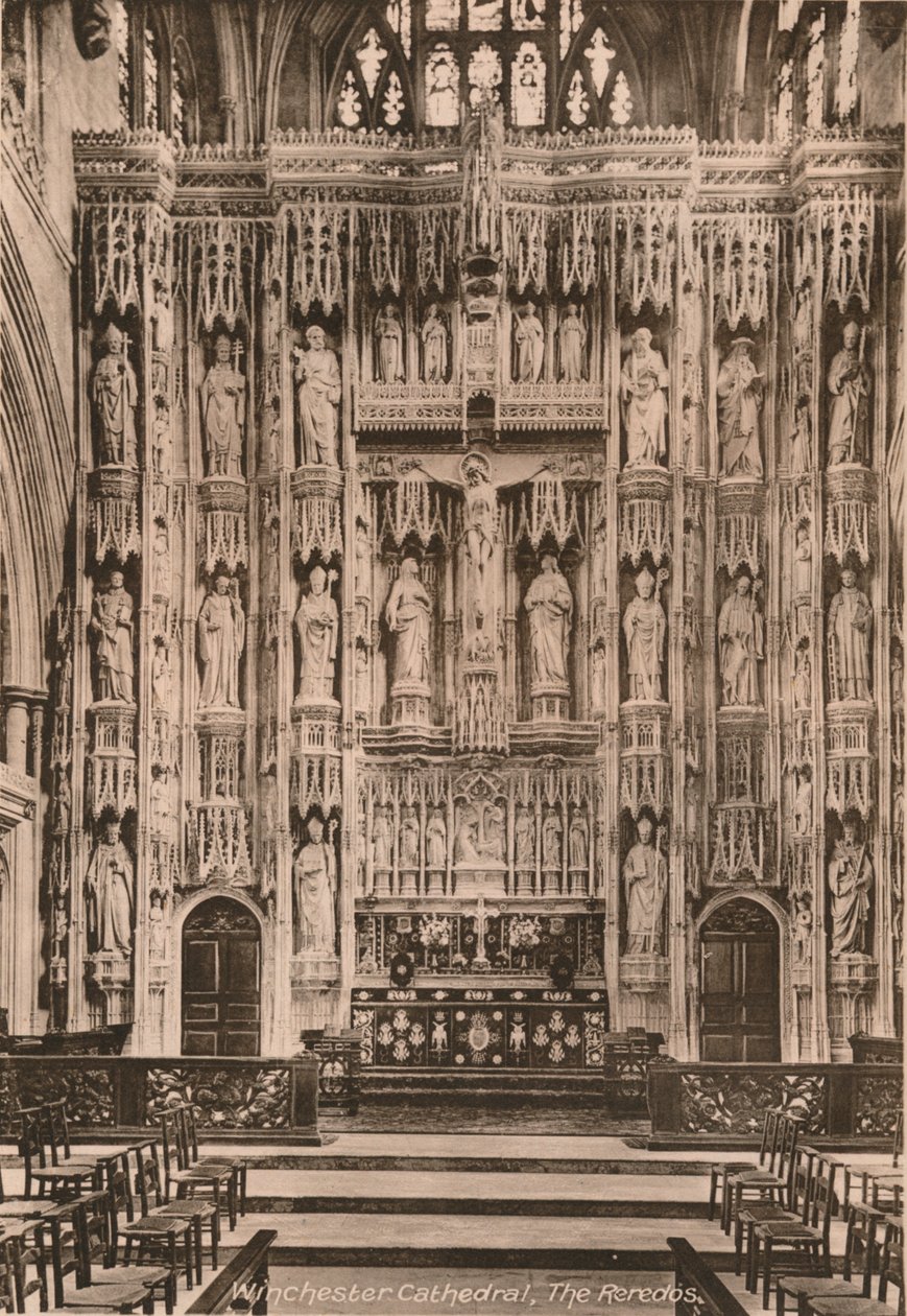 Reredos, katedra w Winchester, Hampshire, początek XX wieku autorstwa Unbekannt