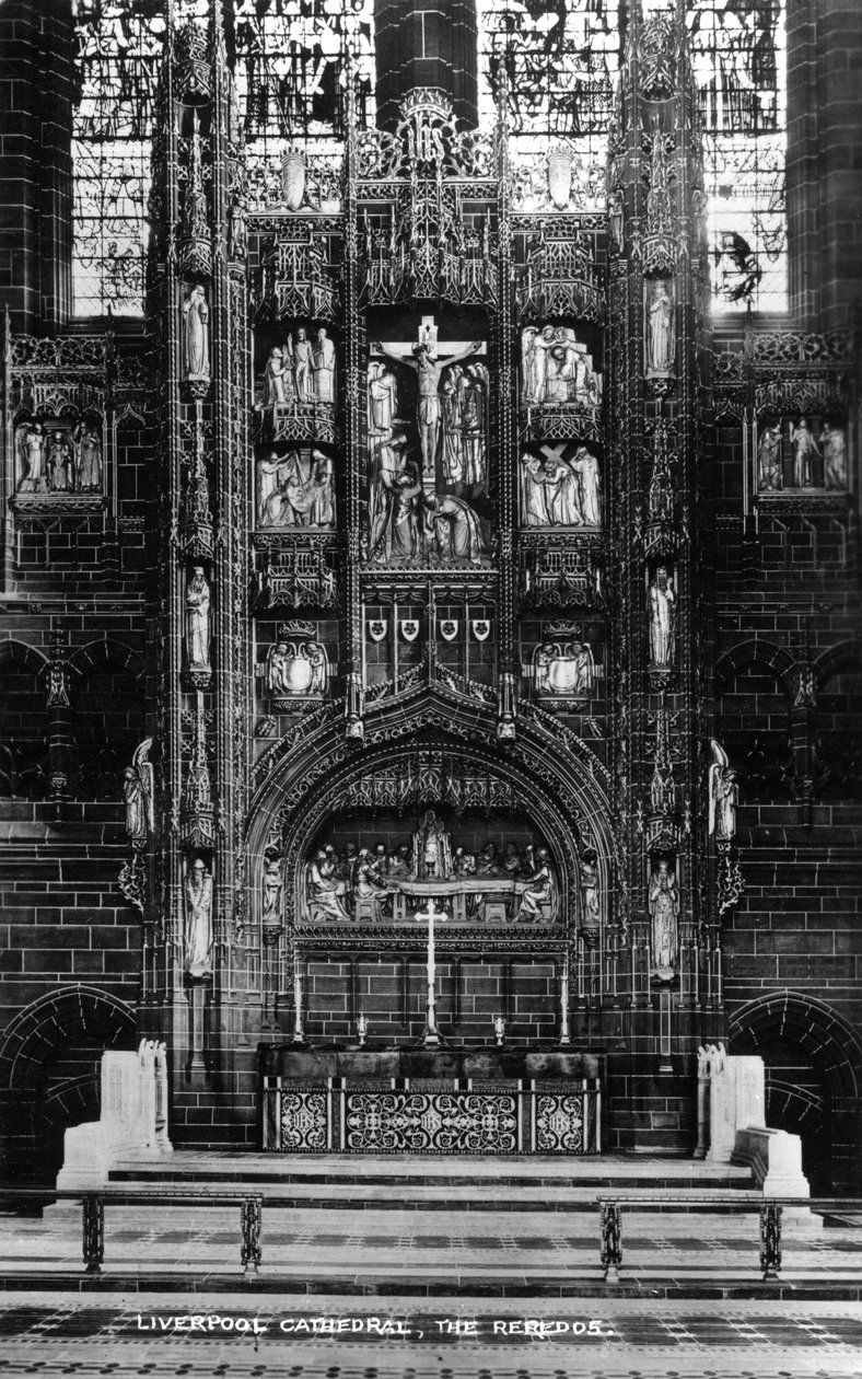 Reredos w katedrze w Liverpoolu, XX wiek autorstwa Unbekannt