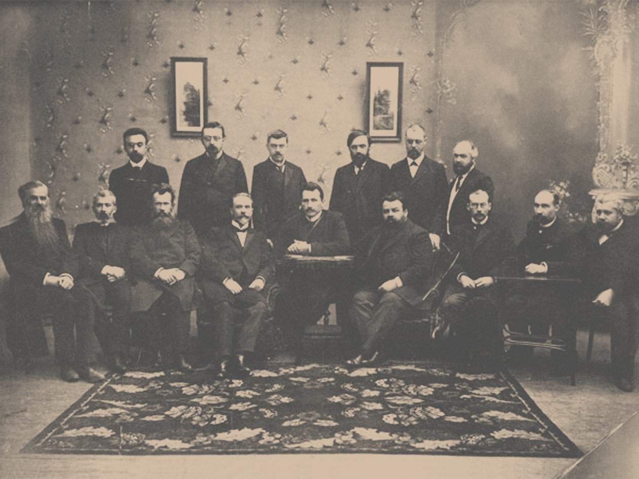 Posiedzenie Partii Konstytucyjno-Demokratycznej, 1907 autorstwa Unbekannt