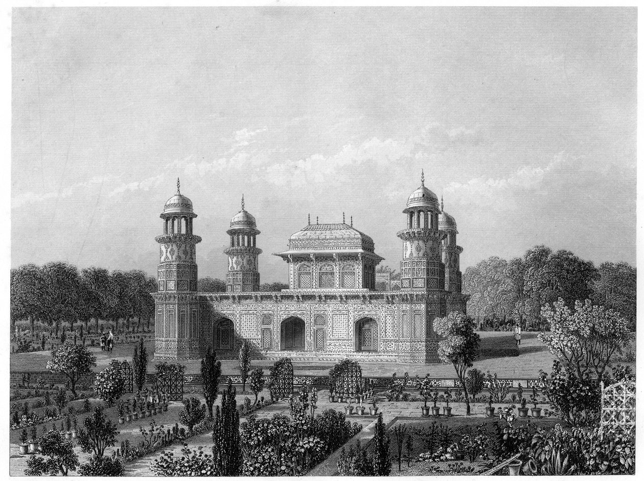 Grób Itimad-Ud-Daula, Agra, Indie, ok. 1860 r. autorstwa Unbekannt