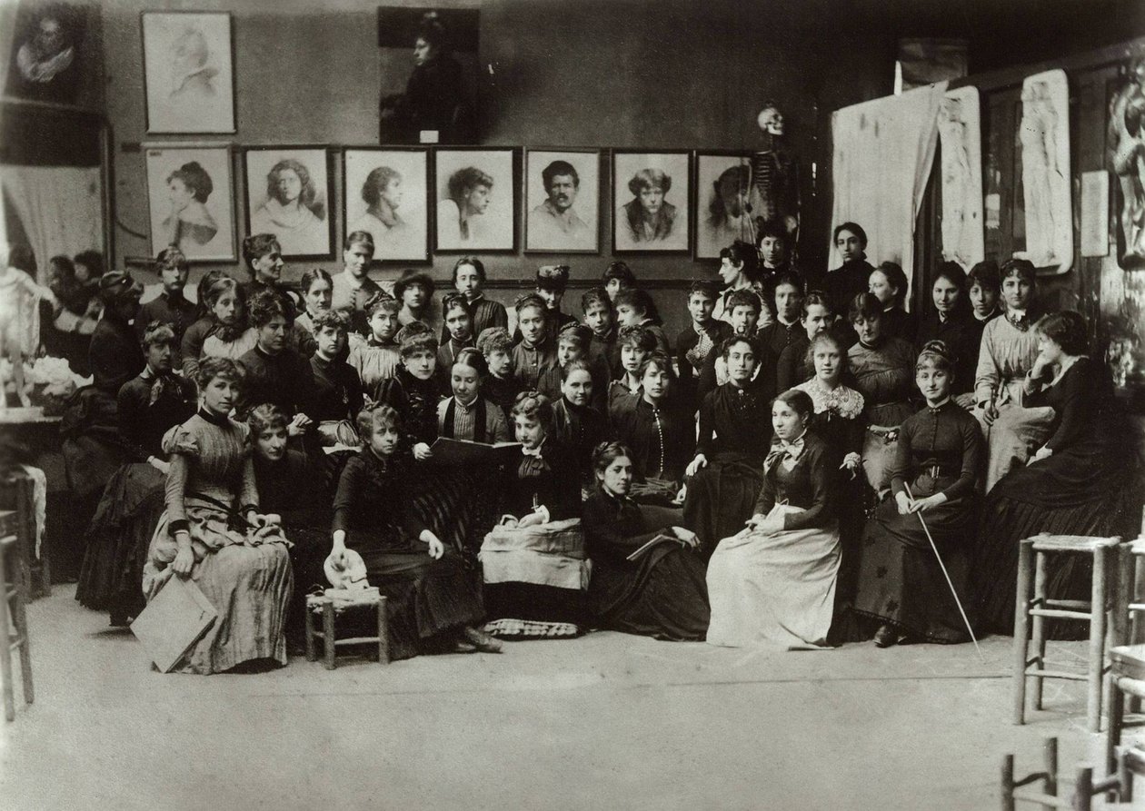 Kobiety z Académie Julian, 1880-1890. autorstwa Unbekannt