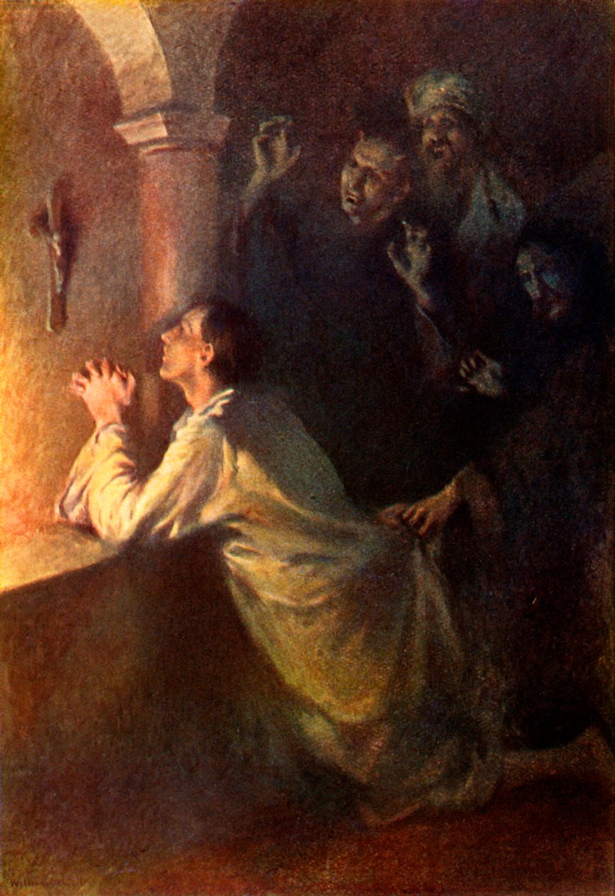 „Młody człowiek usilnie walczył w modlitwie”, 1917. autorstwa Unbekannt