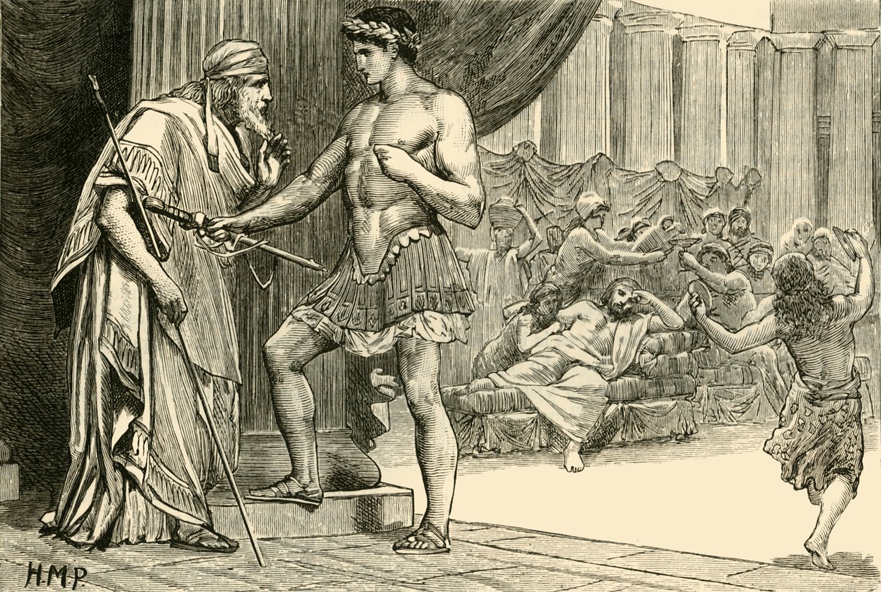 Tezeusz i Egeusz, 1890. autorstwa Unbekannt