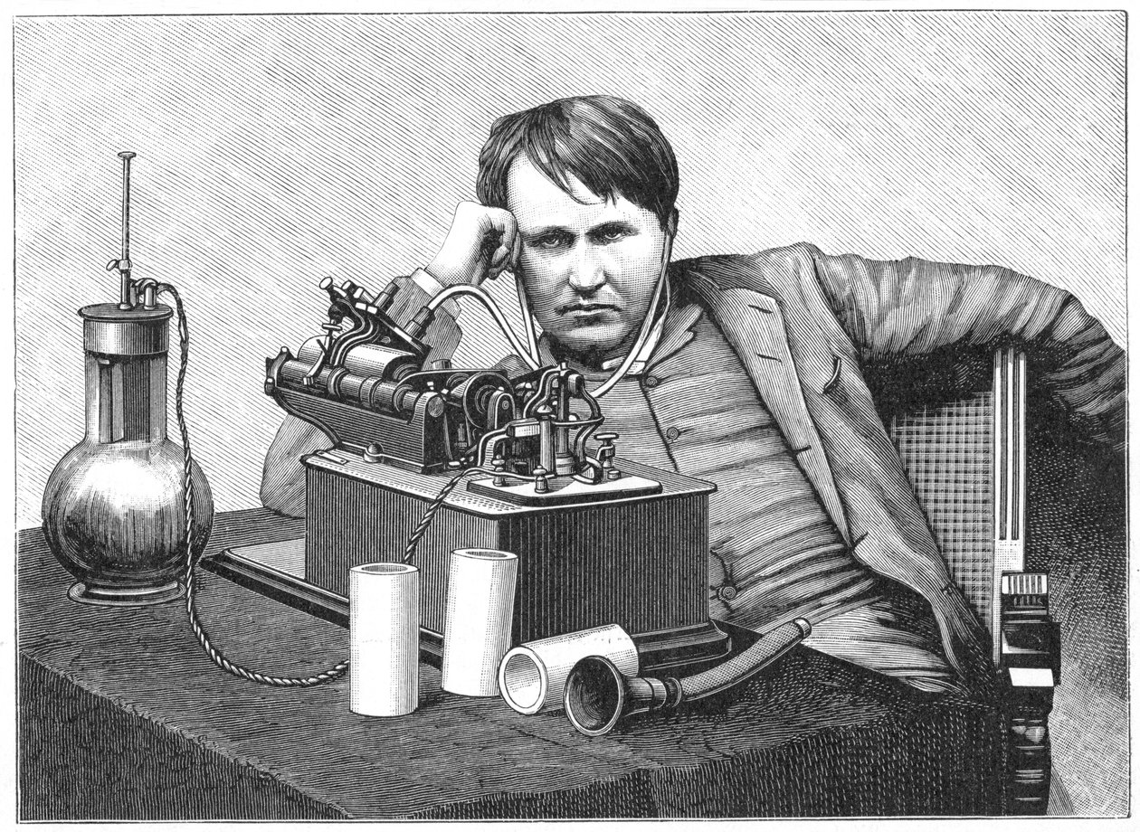 Thomas Alva Edison, 1888 r. autorstwa Unbekannt