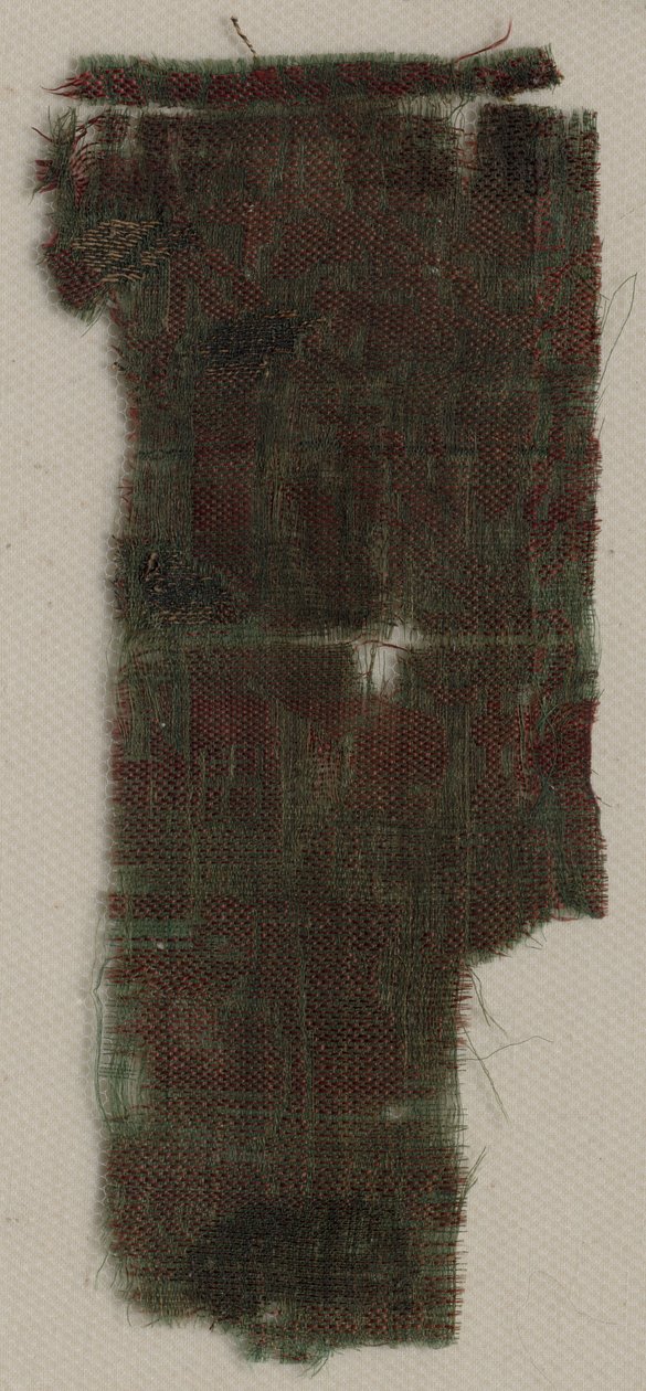 Trzy fragmenty włoskiego gotyckiego jedwabiu, 1300s. autorstwa Unbekannt