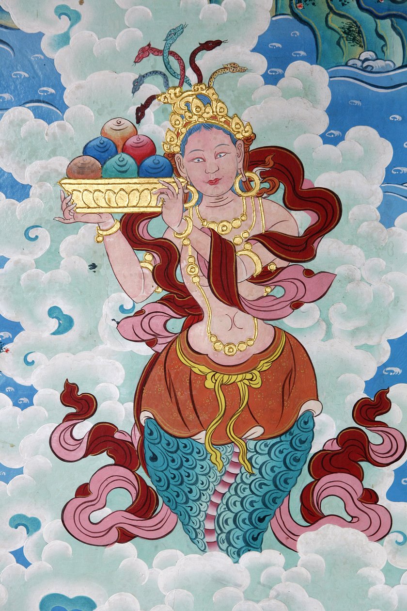 Tybetańska bogini. Klasztor Kopan, Katmandu, Nepal autorstwa Unbekannt
