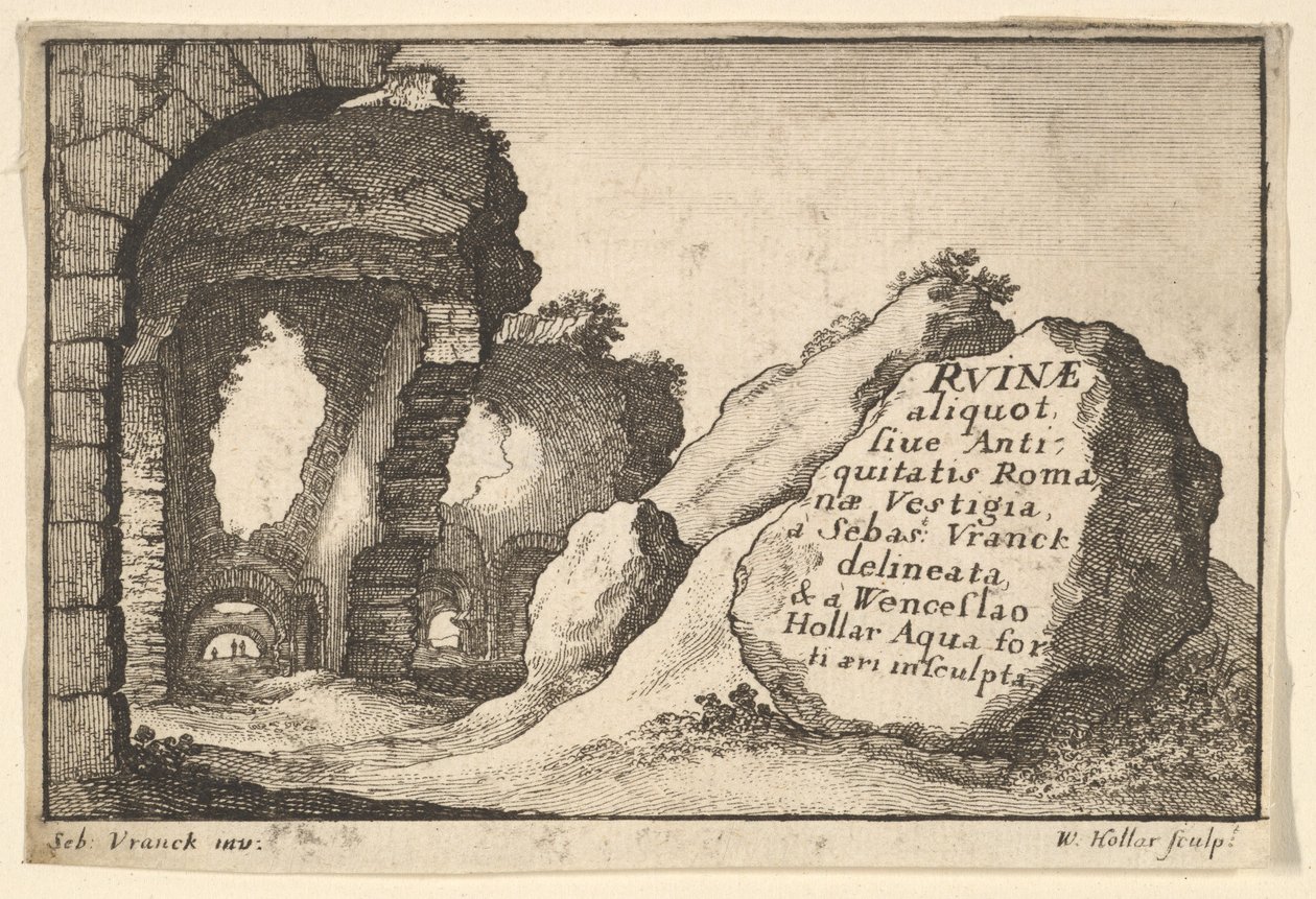 Tytuł: Ruiny rzymskie, ca. 1650. autorstwa Unbekannt