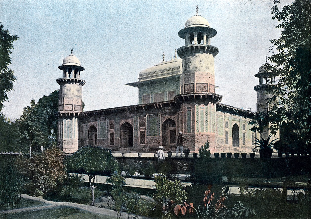 Grobowiec Itimad-Ud-Daula, Agra, Indie, ok. 1890 r. autorstwa Unbekannt