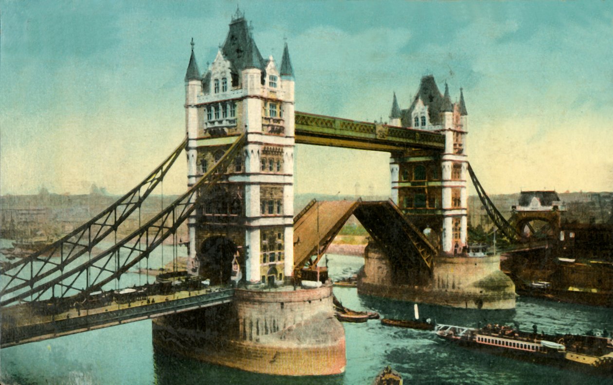 Tower Bridge, Londyn, . autorstwa Unbekannt