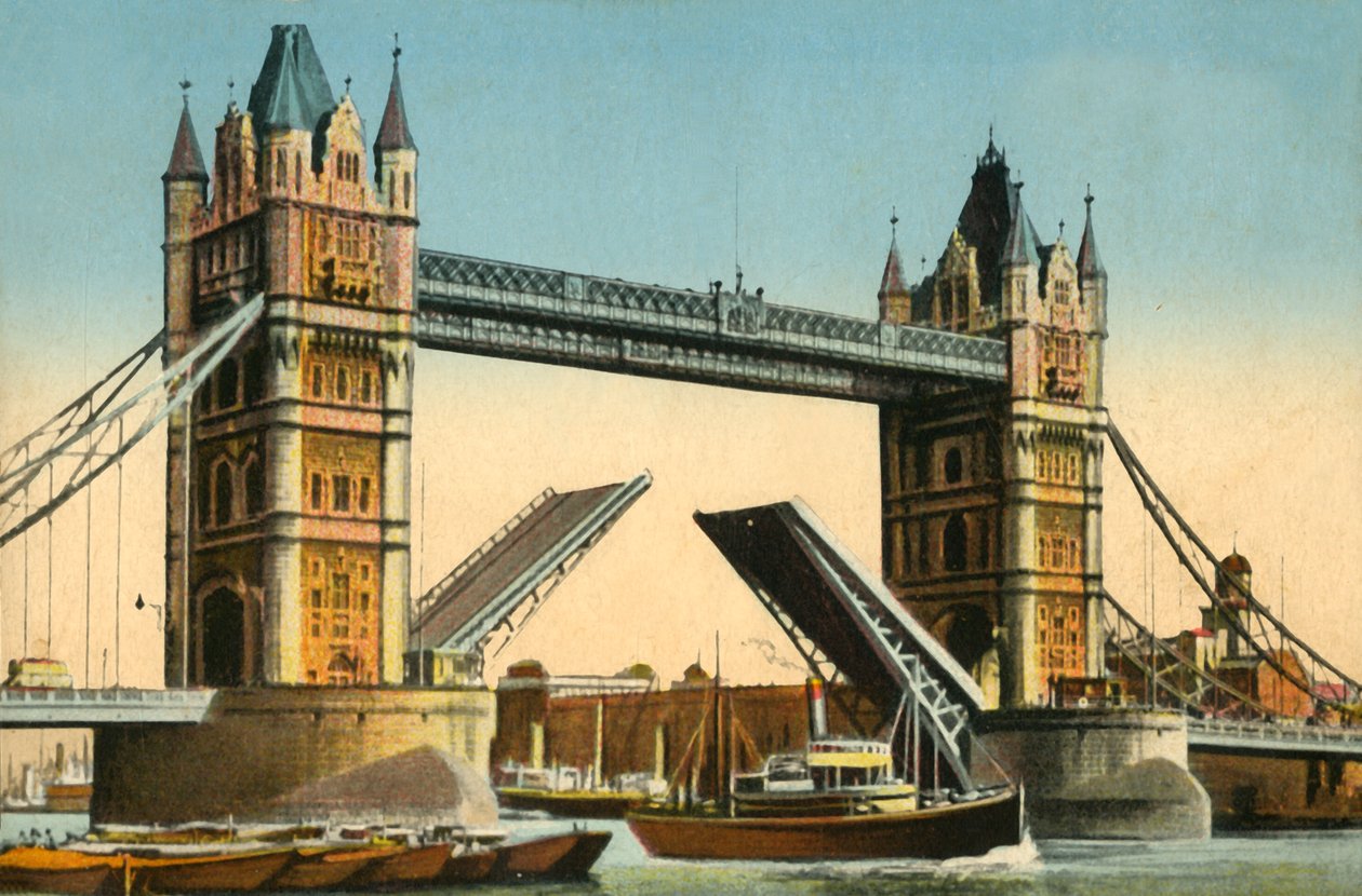 Tower Bridge, Londyn, ok. 1910. autorstwa Unbekannt