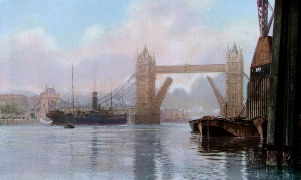 Tower Bridge, Londyn, ok. 1930 autorstwa Unbekannt