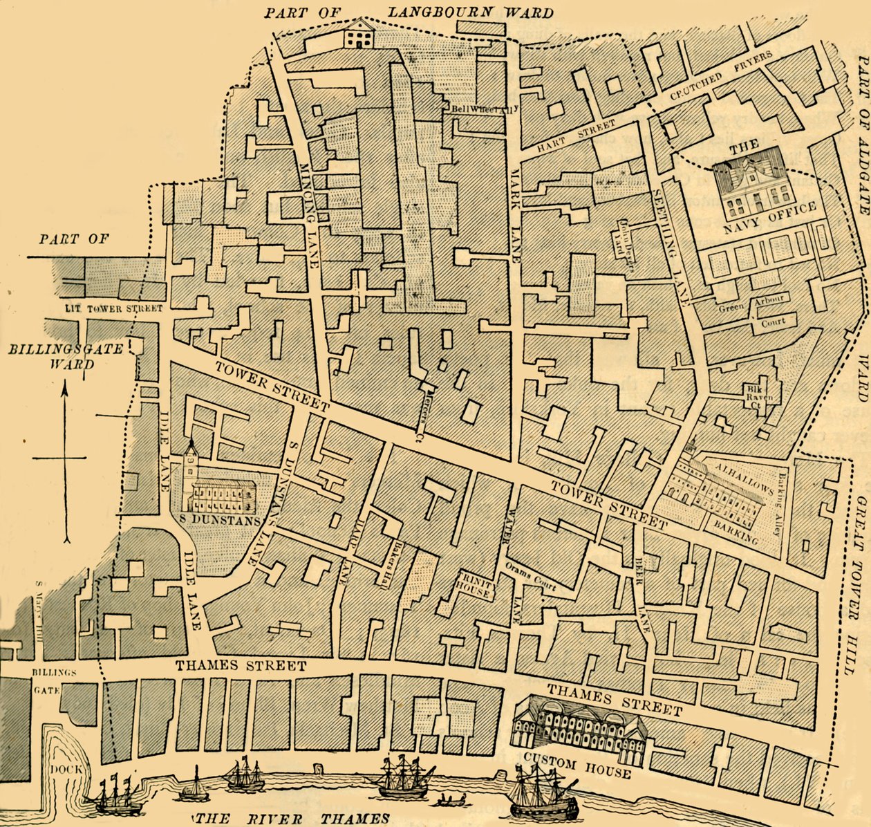 Tower Street Ward, ok. 1872 r. autorstwa Unbekannt